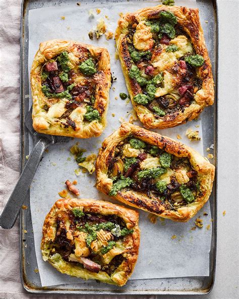 Cheese, bacon and pesto puffs recipe | delicious. Magazine