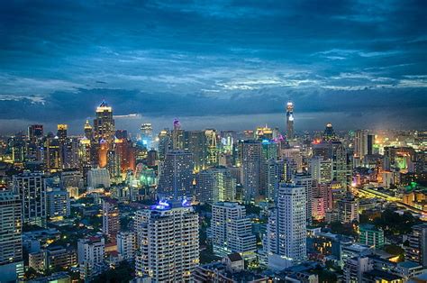 HD wallpaper: city buildings during nighttime, bangkok, bangkok, Skyline, Thailand | Wallpaper Flare