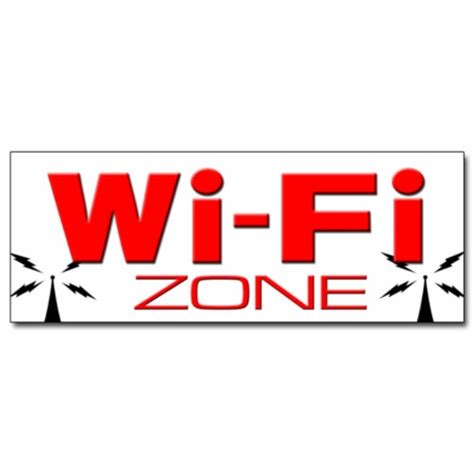 SignMission 24 in. Wi-Fi Zone Decal Sticker - Wifi Internet Cafe Hotspot, 1 - Fry’s Food Stores