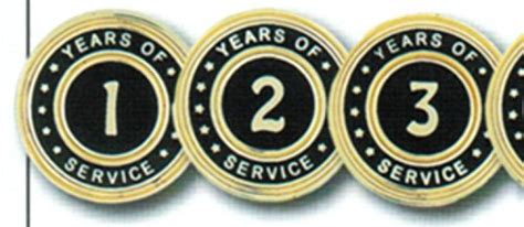 Years of Service Lapel Pins