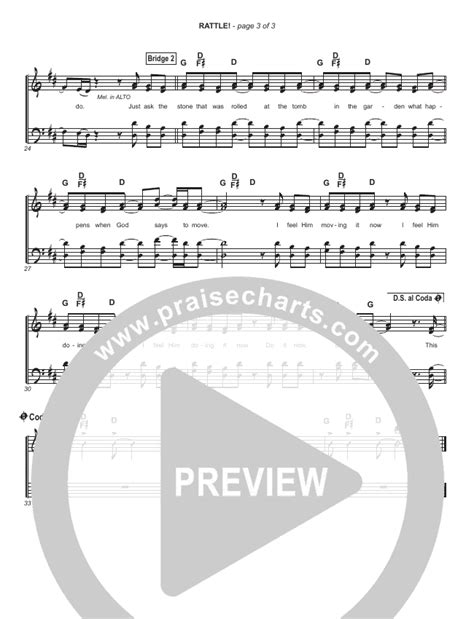 RATTLE! (Simplified) Hymn Sheet (Elevation Worship) - PraiseCharts