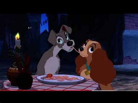 Lady and the tramp spaghetti scene - YouTube