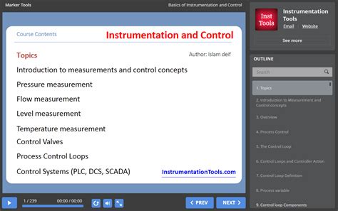 Industrial Instrumentation Online Training Course