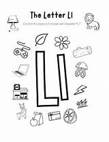 Letter L Coloring Pages sketch template