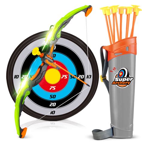 Dreamon Bow and Arrow for Kids with 10 Arrows 1 Quiver 1 Target Kid ...