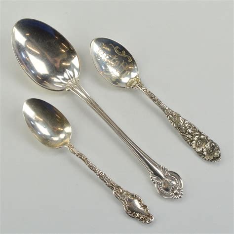 Antique Sterling Silver Spoons | EBTH