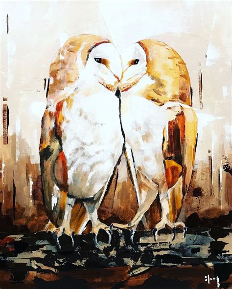 Two owls. Acrylics on wood. 30x40cm. Sold. Painting Inspiration ...