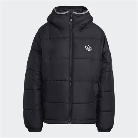 adidas Padded Hooded Puffer Jacket - Black | adidas US