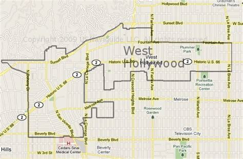 West Hollywood Map | World Map 07