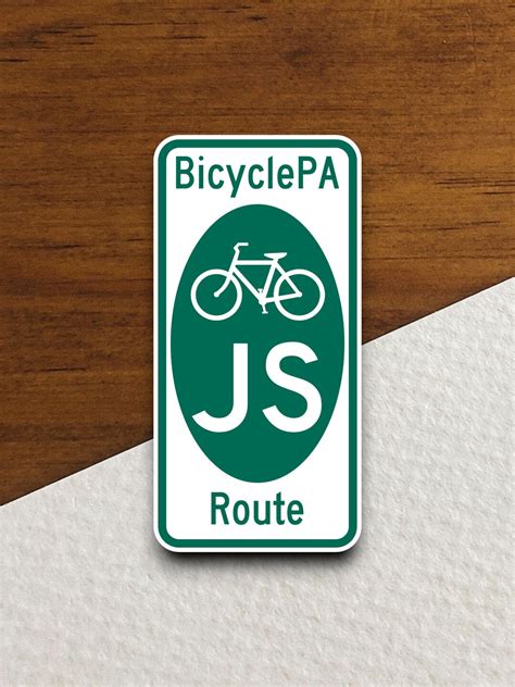 Pennsylvania Bicyclepa Bike Route JS Sticker United States - Etsy