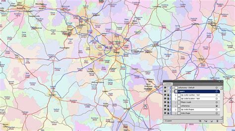 NC Zip Code Map With Counties