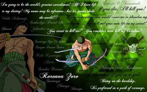 Roronoa Zoro Quotes and Attacks by RoronoaZoroOnePiece1 on DeviantArt