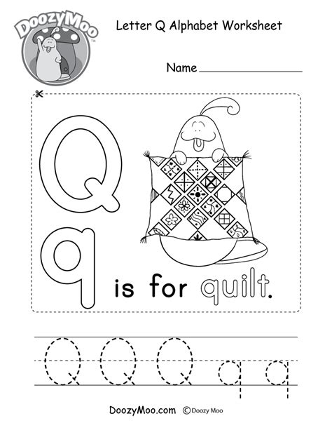 Letter P Alphabet Activity Worksheet - Doozy Moo