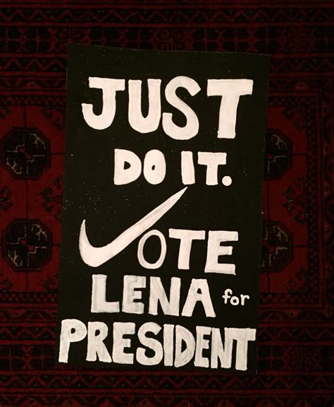 Nike logo class president poster | Student council campaign posters, Student council posters ...