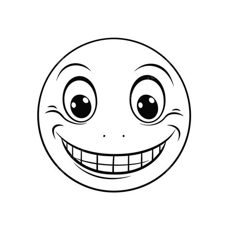 Wide Smile Face Drawing On White Background Outline Sketch Vector, Wing Drawing, Face Drawing ...