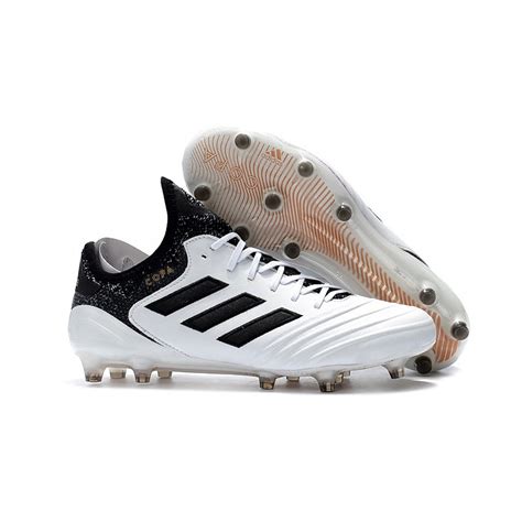 Adidas Copa 18.1 FG K-leather Soccer Cleats - White Black Gold