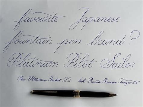 Favourite Japanese fountain pen brand? I've only tried platinum so far ...