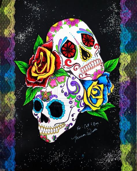 🔥 Download Related To Day Of The Dead Sugar Skull Wallpaper Black Gold by @rlee90 | Wallpapers ...