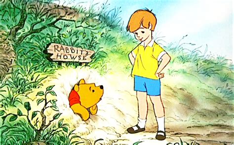 Christopher Robin Looking At Winnie The Pooh