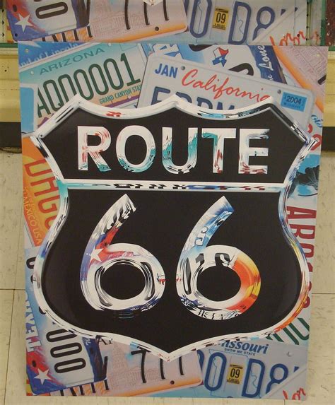 Route 66 Wall Art | Wall signs, Route 66, Road rug