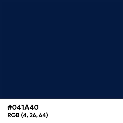 Night Sky color hex code is #041A40