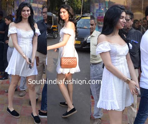 Khushi Kapoor in a white mini dress – South India Fashion