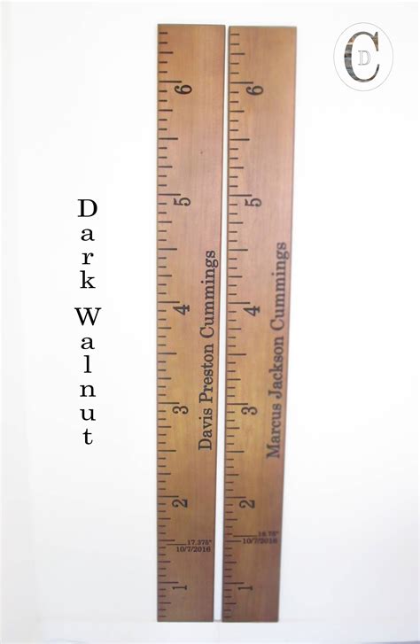 Wood Ruler Growth Chart