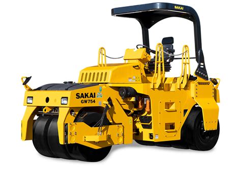 SAKAI - GW754 Vibratory Pneumatic Asphalt Paving Tire Roller