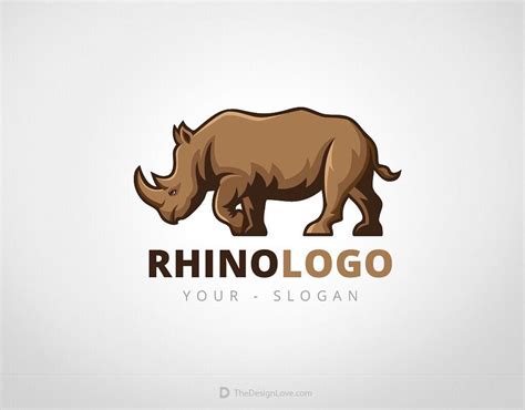 Rhino logo design. #Rhino, #rhinos, #rhinoceros, #horn, #animal, #strong, #confident, #strength ...