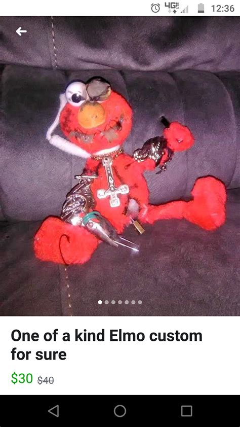 This Elmo doll on FB marketplace : r/mildlyinteresting