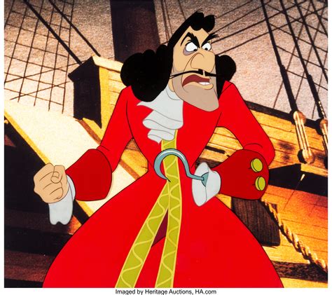 Peter Pan Captain Hook Production Cel (Walt Disney, 1953). ... | Lot ...