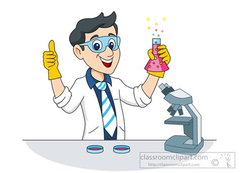 Science Clipart- biologist-working-in-the-lab-clipart-591 - Classroom Clipart