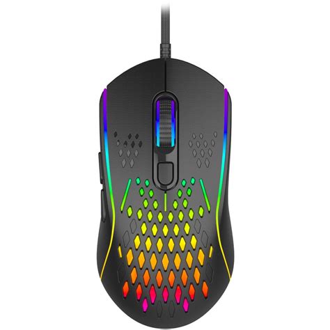 Laser Gaming: RGB Lightweight Gaming Mouse - Black/Rainbow | BIG W