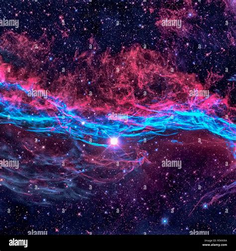 The Veil Nebula in the constellation Cygnus Stock Photo - Alamy