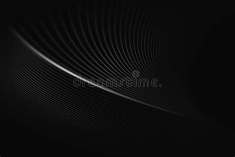 Curve Line Abstract Black Background Stock Illustration - Illustration of abstract, element ...