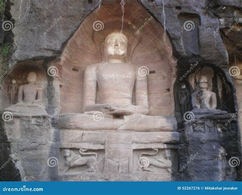 Jain Tirthankar Statues in Gwalior Stock Photo - Image of deep, gwalior: 52267276