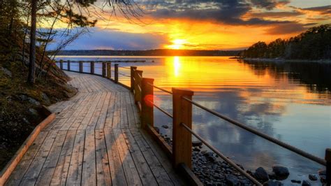 Lake Sunset Wallpapers - Top Free Lake Sunset Backgrounds - WallpaperAccess