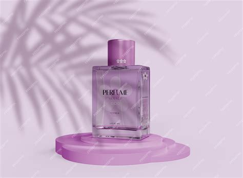 Premium PSD | Perfume glass mockup