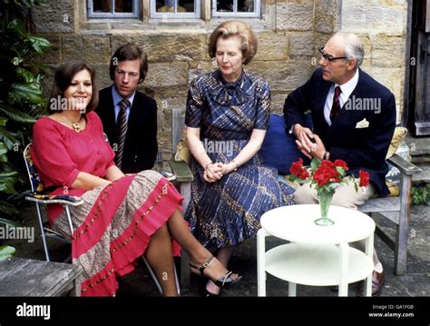 Margaret Thatcher and family Stock Photo - Alamy