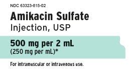 Amikacin - FDA prescribing information, side effects and uses