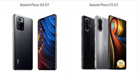 Poco X3 GT vs Poco F3 GT