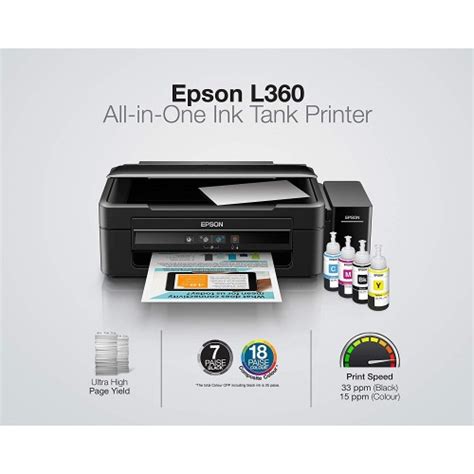 Epson L360 Multi-Function Ink Tank Colour Printer