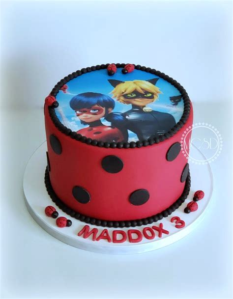 Miraculous Ladybug Cake | Ladybug cake, Lady bug birthday cake, Ladybug ...