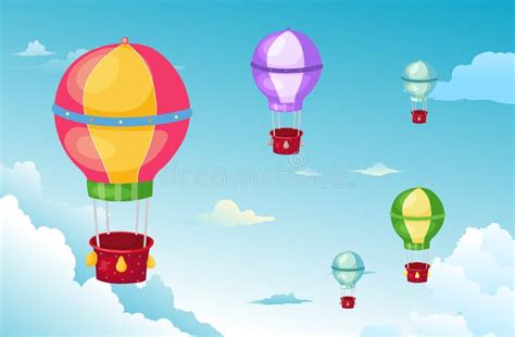 Balloon in the sky stock vector. Illustration of holiday - 29001130