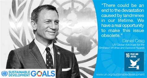 UNMAS Advocate Daniel Craig participates in the Launch of the Sustainable Development Goals ...