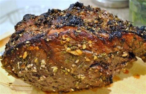 Beef Cross Rib Roast with Garlic Herb Marinade - Brenda Gantt Recipes