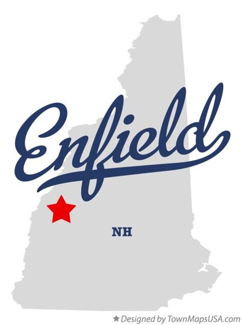 Map of Enfield, NH, New Hampshire