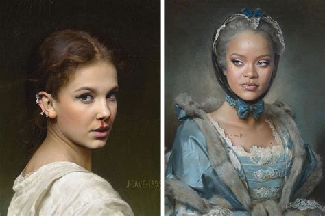 30 Celebrities Recreated As If They Were In Classical Paintings, By Kyès (New Pics) | Bored Panda