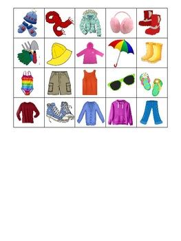 4 Seasons Clothing Sort by Mandy Vogt's Store | Teachers Pay Teachers