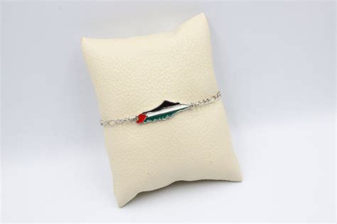 Palestine Bracelet Palestine Map Bracelet Palestinian - Etsy